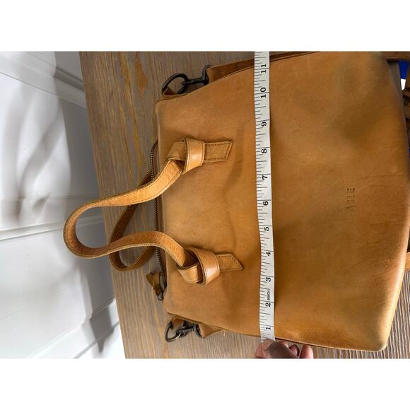 ABLE Bag Women's Brown Leather Rachel Knotted Details Crossbody Handbag - Picture 12 of 14